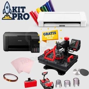 Kit Pro 6: Termofijadora 8 en 1 + Impresora Sublimación + Plotter Cameo 4