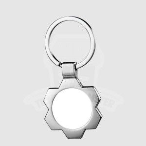Llavero Sublimable Acero Flor