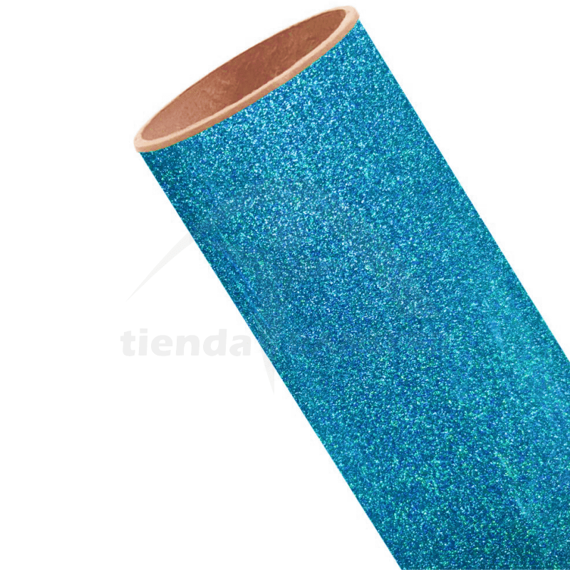 Vinilo Textil Azul Glitter